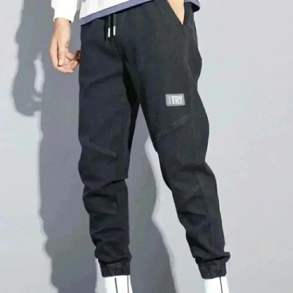 Casual Black Men's Corduroy Pants